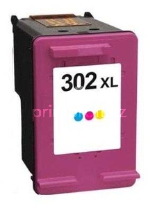 HP 302XL (F6U67AE) color barevn cartridge kompatibiln inkoustov npl pro tiskrnu HP OfficeJet 3838 All-in-One