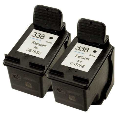2x HP 338 (C8765EE) black cartridge kompatibilní inkoustová náplň pro tiskárnu HP
