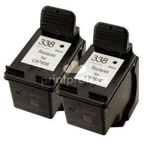 2x HP 338 (C8765EE) black cartridge kompatibiln inkoustov npl pro tiskrnu HP PSC1510