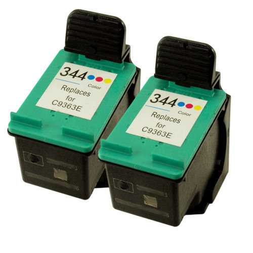 2x HP 344 (C9363EE) color barevná cartridge kompatibilní inkoustová náplň pro tiskárnu HP