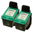 2x HP 344 (C9363EE) color barevná cartridge kompatibilní inkoustová náplň pro tiskárnu HP DeskJet D4145