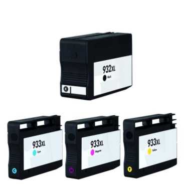 sada HP 932XL+933XL (932XL-BK,933XL-C,933XL-M,933XL-Y) černá a barevné kompatibilní inkoustová cartridge pro tiskárnu HP