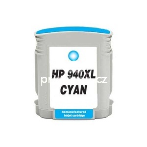 HP 940XL (C4907AE) cyan azurov modr kompatibiln inkoustov cartridge pro tiskrnu HP