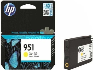 originl HP 951 (CN052A) yellow lut originl inkoustov cartridge pro tiskrnu HP OfficeJet Pro 8600