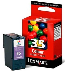 originl Lexmark #35 18C0035 color barevn inkoustov originln cartridge pro tiskrnu Lexmark