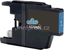 Brother LC-1240C cyan modr azurov kompatibiln inkoustov cartridge pro tiskrnu Brother DCPJ925DW