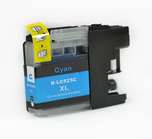 Brother LC-525XLC cyan modrá kompatibilní inkoustová cartridge pro tiskárnu Brother