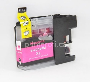 Brother LC-525XLM magenta erven kompatibiln inkoustov cartridge pro tiskrnu Brother