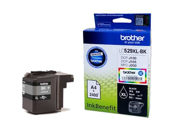 originál Brother LC-529XLBK black černá originální inkoustová cartridge pro tiskárnu Brother
