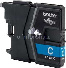 originl Brother LC985c cyan cartridge modr azurov originln inkoustov npl pro tiskrnu Brother MFCJ265W