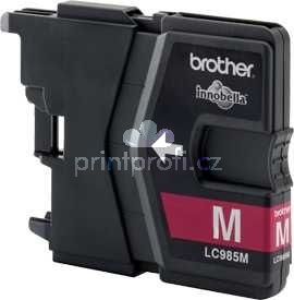 originl Brother LC985m magenta cartridge erven purpurov originln inkoustov npl pro tiskrnu Brother MFCJ220