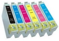 sada Epson T0807 (T0801, T0802, T0803, T0804, T0805, T0806) kompatibilní cartridge, inkoust pro tiskárnu Epson