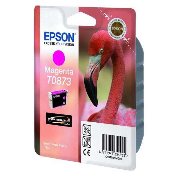 originál Epson T0873 cartridge magenta purpurová originální inkoustová náplň pro tiskárnu Epson