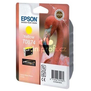 originl Epson T0874 cartridge yellow lut originln inkoustov npl pro tiskrnu Epson T0871