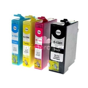 3x sada Epson T1306 (T1301, T1302, T1303, T1304) cartridge kompatibilní inkoustové náplně pro tiskárnu Epson