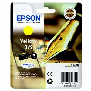 originl Epson T1624 yellow lut cartridge originln inkoustov npl pro tiskrnu Epson WorkForce WF2650DWF 