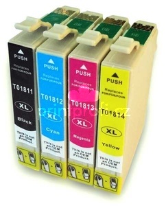 sada Epson T18XL T1816 (T1811, T1812, T1813, T1814) kompatibiln cartridge inkoustov npln pro tiskrnu Epson T1811/T1816 - 18XL