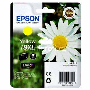 originl Epson T1814XL yellow lut cartridge originln inkoustov npl pro tiskrnu Epson T1811/T1816 - 18XL