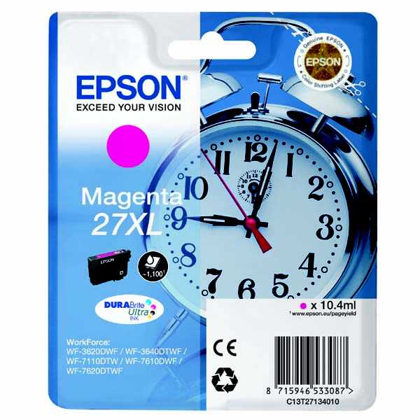 originál Epson T2713 T27XL magenta cartridge purpurová inkoustová náplň pro tiskárnu Epson