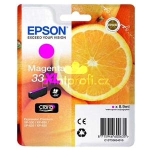 originl Epson T3363 33XL magenta cartridge purpurov orginln inkoustov npl pro tiskrnu Epson Expression Premium XP630 Series