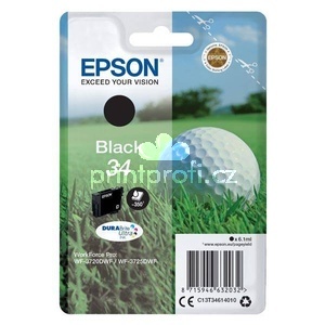 originl Epson T3461, T34 C13T34614010 black cartridge ern originln inkoustov npl pro tiskrnu Epson WorkForce Pro WF3720DWF