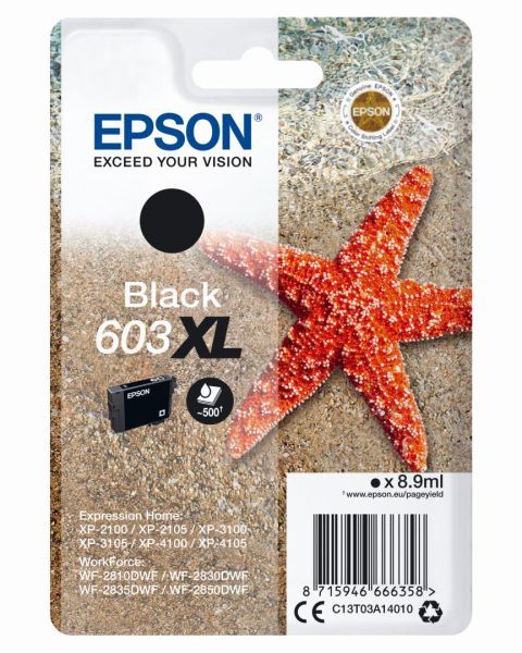 originál Epson 603XL, C13T03A14010 black cartridge černá originální inkoustová náplň pro tiskárnu Epson