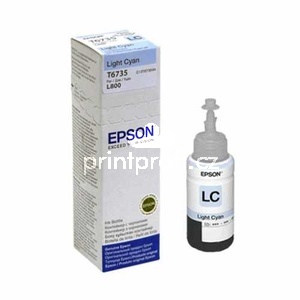 originl Epson T6735 light cyan azurov modr originln inkoustov npl pro tiskrnu Epson L1800